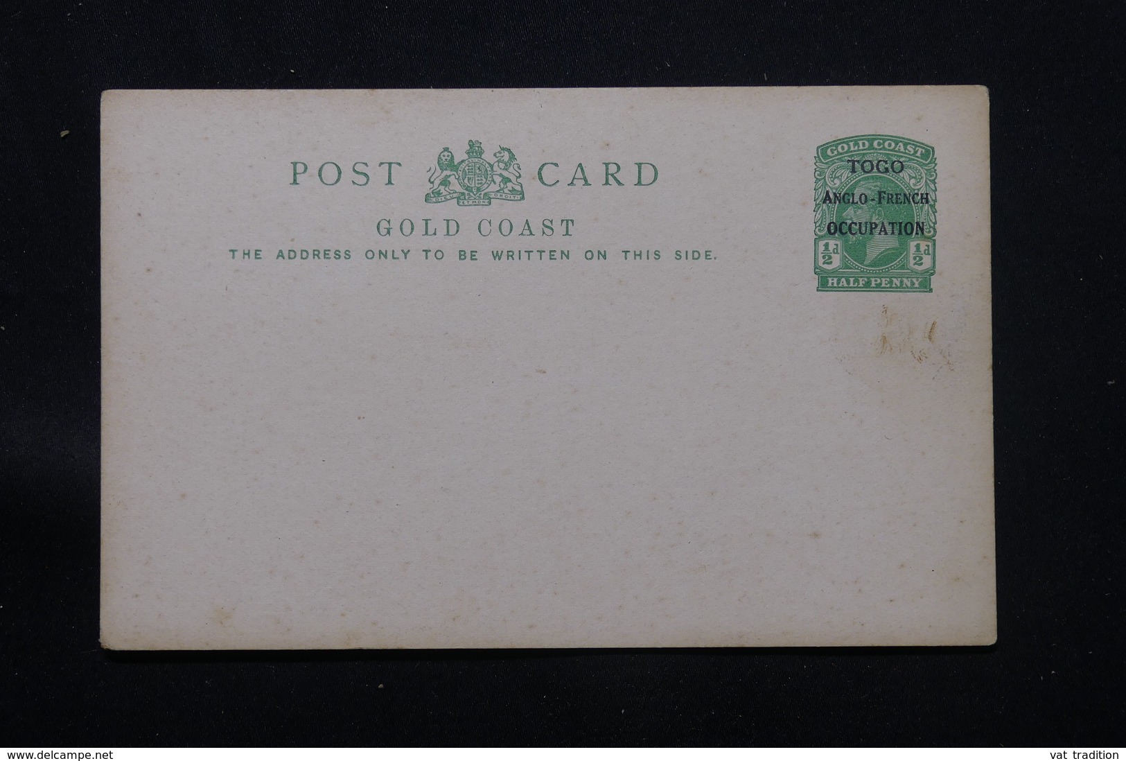 TOGO - Entier Postal Type George V Surchargé " Togo Anglo - French - Occupation, Non Circulé  - L 59762 - Cartas & Documentos