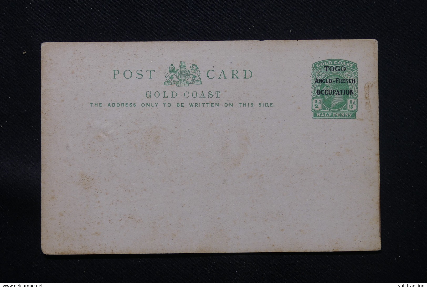 TOGO - Entier Postal Type George V Surchargé " Togo Anglo - French - Occupation, Non Circulé  - L 59763 - Brieven En Documenten