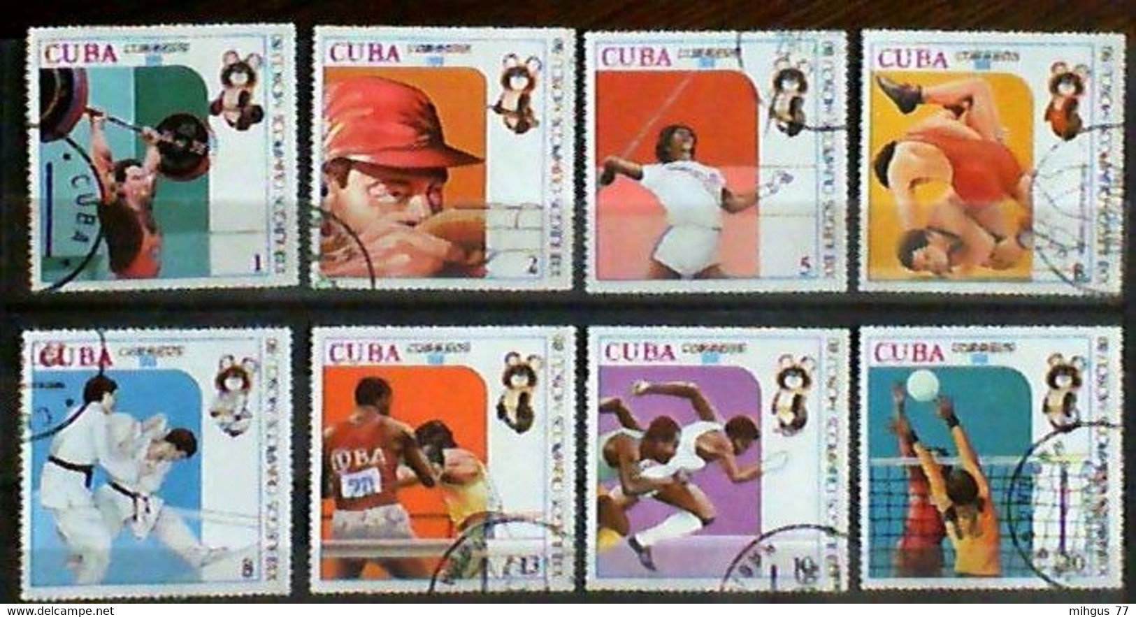 CUBA 1977-82 Spots Used Stamps+sheet - Collections, Lots & Series