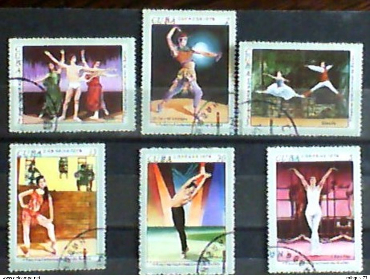 CUBA 1976 V Internacional Balet Festivals Used Stamps - Collections, Lots & Séries