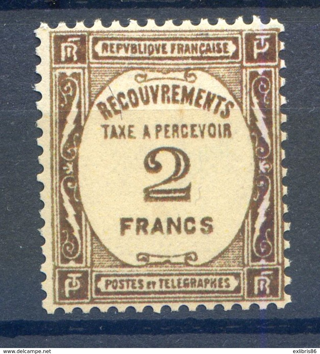 2 Mai 2020 La Journée Des TIMBRES RARES........TAXE ....NUMERO 62 Luxe**.........2 Lignes Lors Du Gommage Sans Incidence - 1859-1959 Neufs