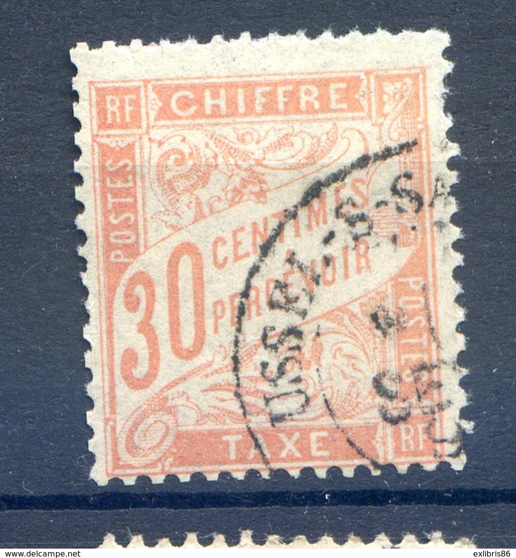 2 Mai 2020 La Journée Des TIMBRES RARES........TAXE ....NUMERO 34.......Oblitéré ....superbe Pas De Clair - 1859-1959 Mint/hinged