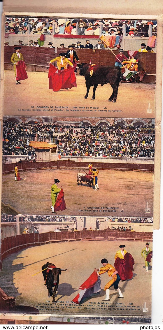 Tauromachie Arènes De Nimes (30) Carnet Course De Taureaux En Provence 10 Cartes ADIA - Autres & Non Classés