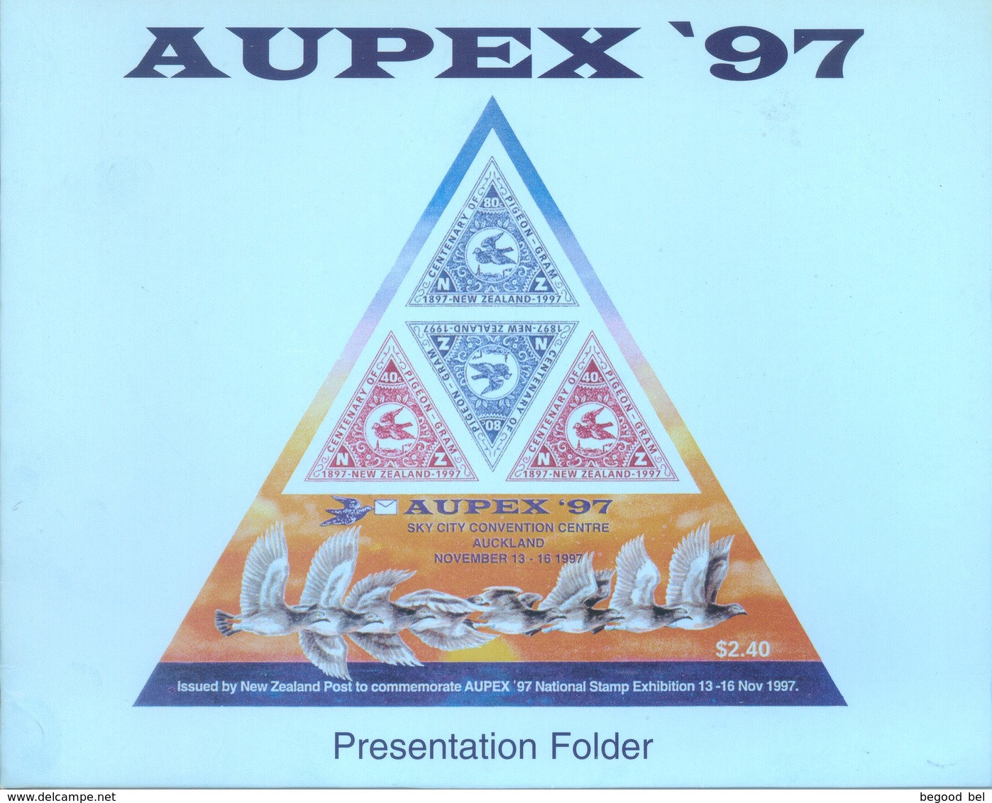 NZ - 1997- MNH/** - PRESENTATION FOLDER WITH 2 BLOCS - PACIFIC 97 - AUPEX 97 - Yv BLOCS 115 119 # 347 - Lot 21551 - Presentation Packs