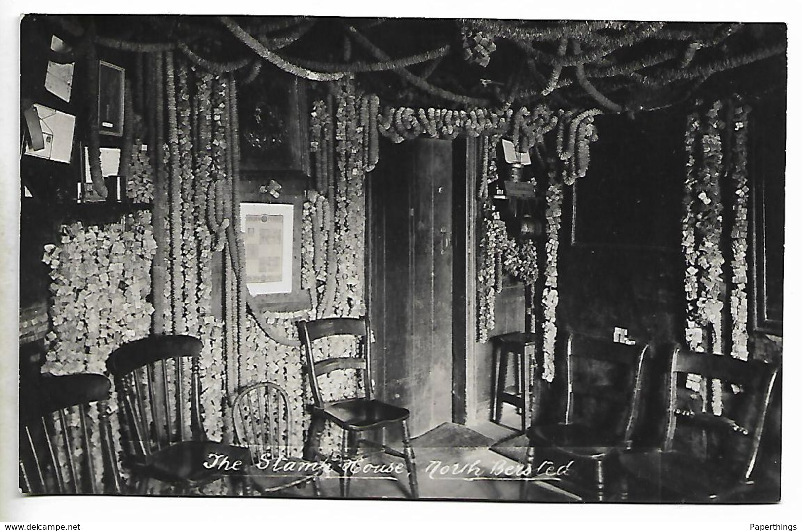 Real Photo Postcard, Interior Of Stamp House, North Bersted, Now Demolished. - Bognor Regis