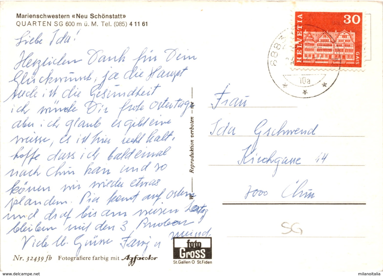 Marienschwestern "Neu-Schönstatt" - Quarten (32439) * 24. 3. 1975 - Quarten