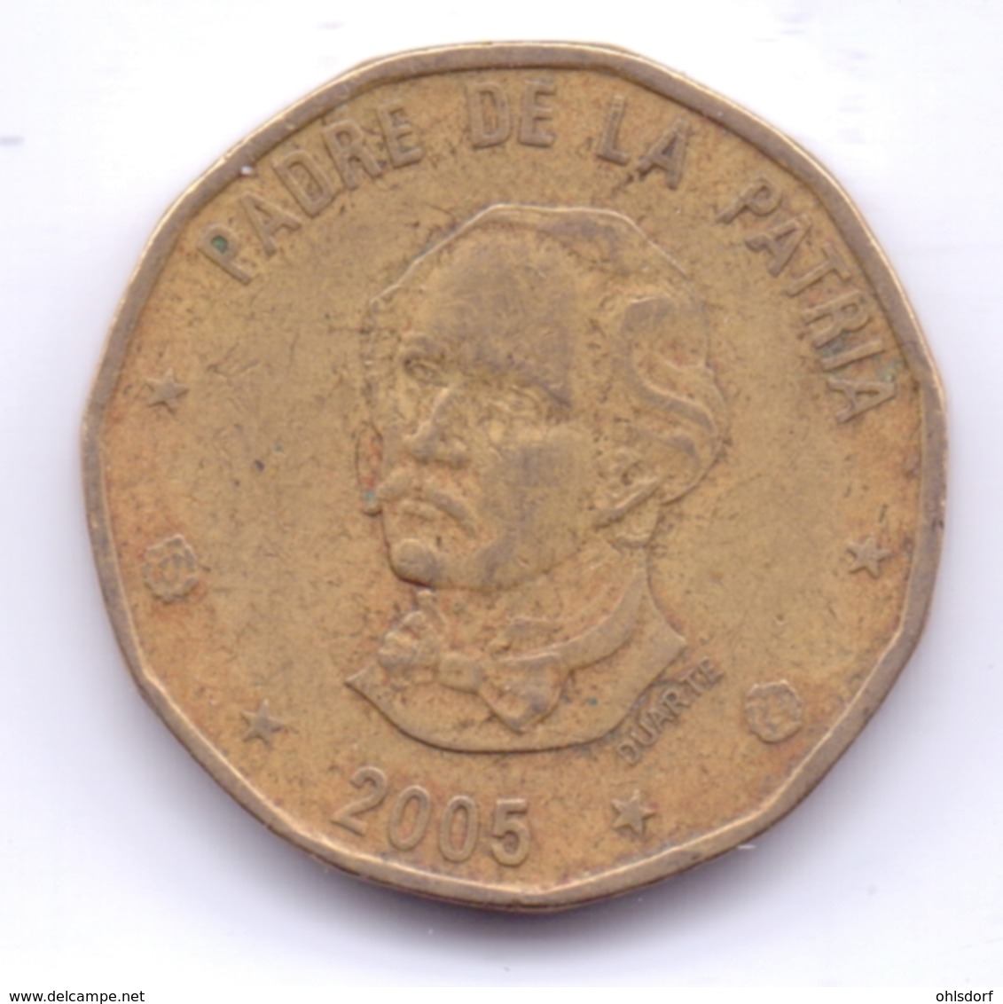DOMINICANA 2005: 1 Peso, KM 80 - Dominicaanse Republiek
