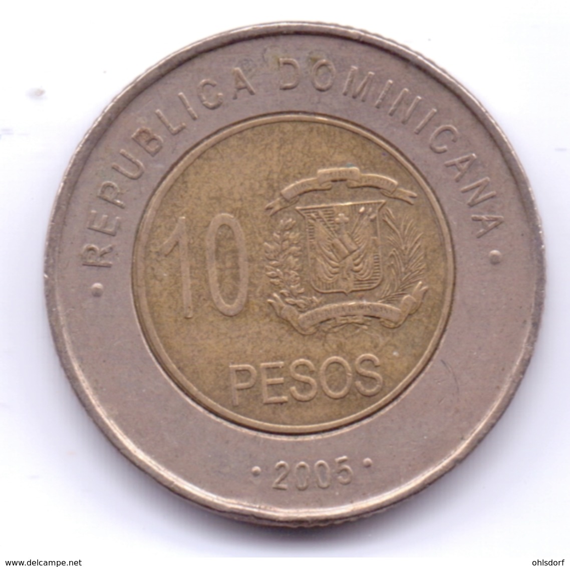 DOMINICANA 2005: 10 Pesos, KM 106 - Dominicana