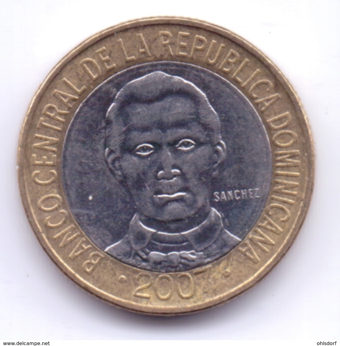 DOMINICANA 2007: 5 Pesos, KM 89 - Dominikanische Rep.