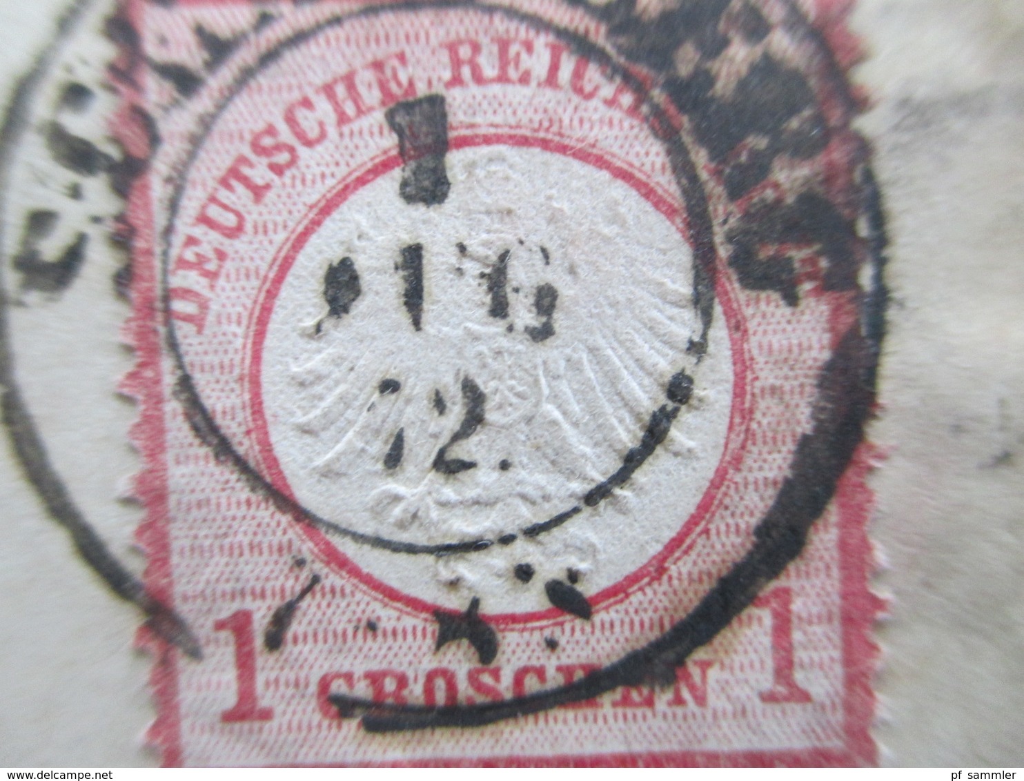 Deutsches Reich 1872 Brustschild Nr. 4 EF Mit Ank. Stempel Adorf In Sachsen - Storia Postale