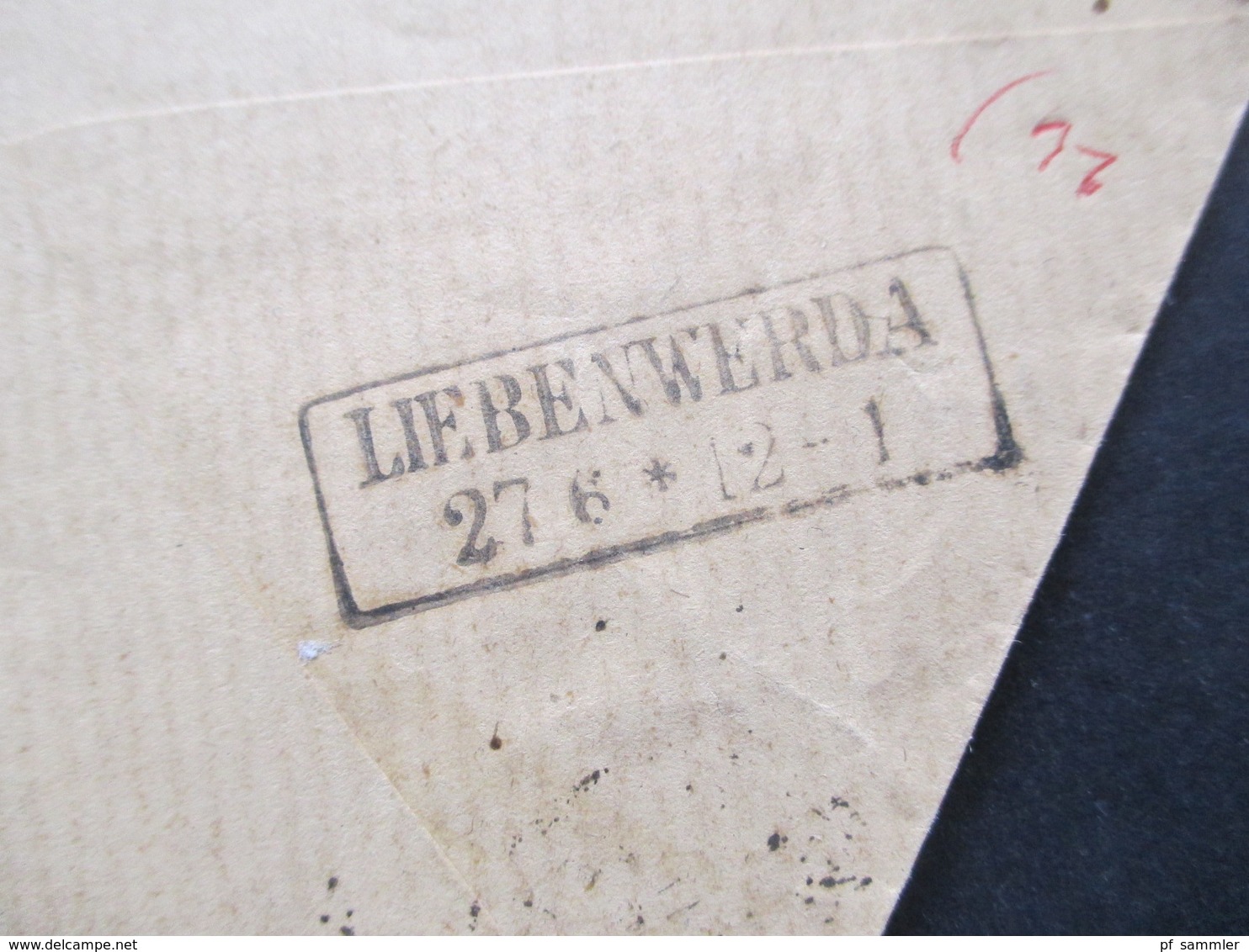 DR Brustschild Um 1873 Nr. 19 EF Stempel K1 Goerlitz Und Ank. Stempel Ra2 Liebenwerda - Briefe U. Dokumente