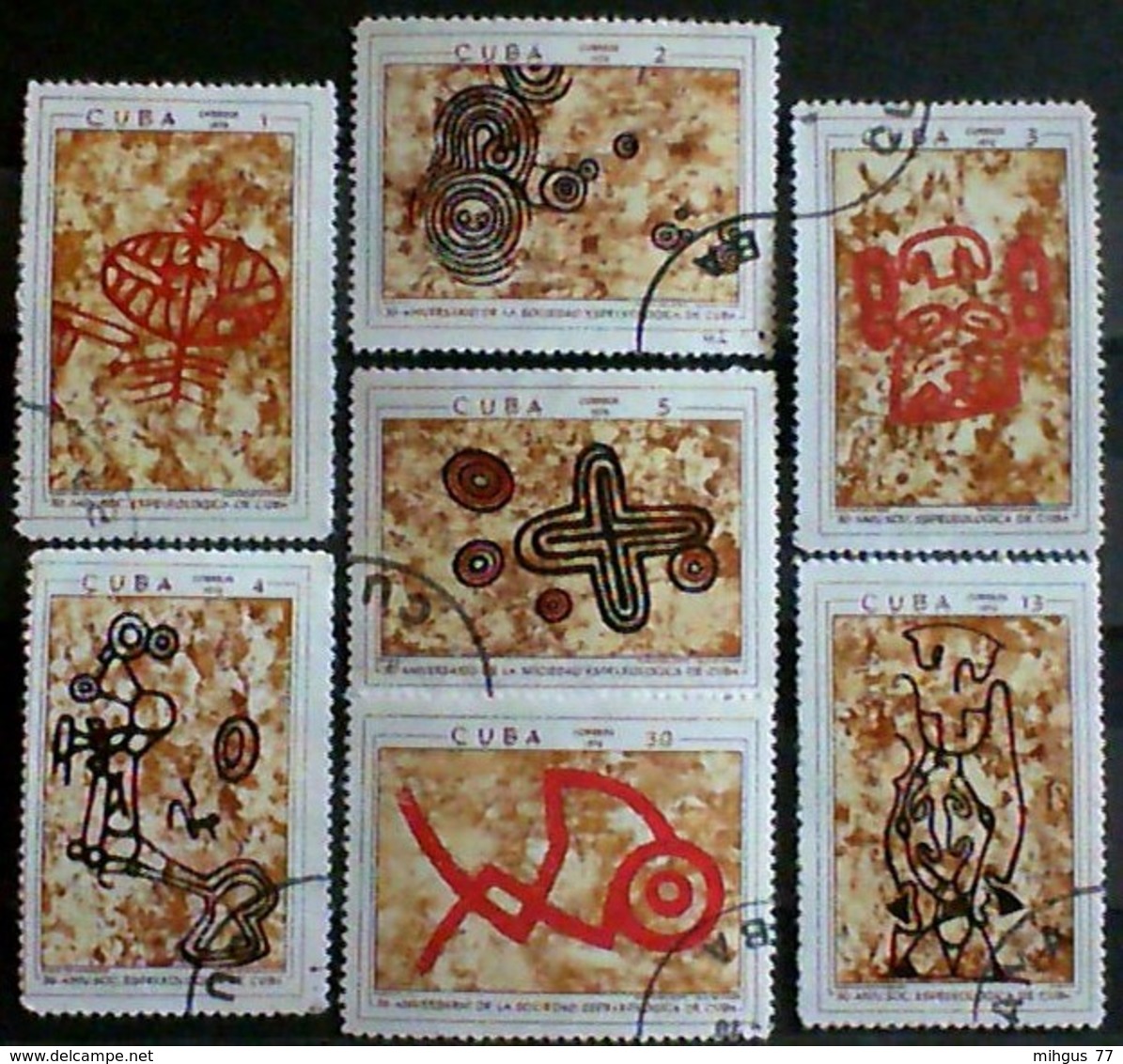 CUBA 1970 30 Aniv.soc.espel. Cuba Used Stamps - Collezioni & Lotti