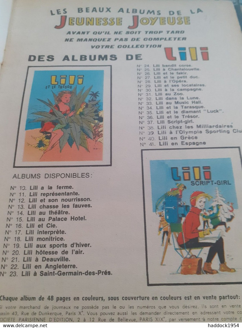 Lili En Périgord BLONAY Société Parisienne D'édition 1971 - Lili L'Espiègle