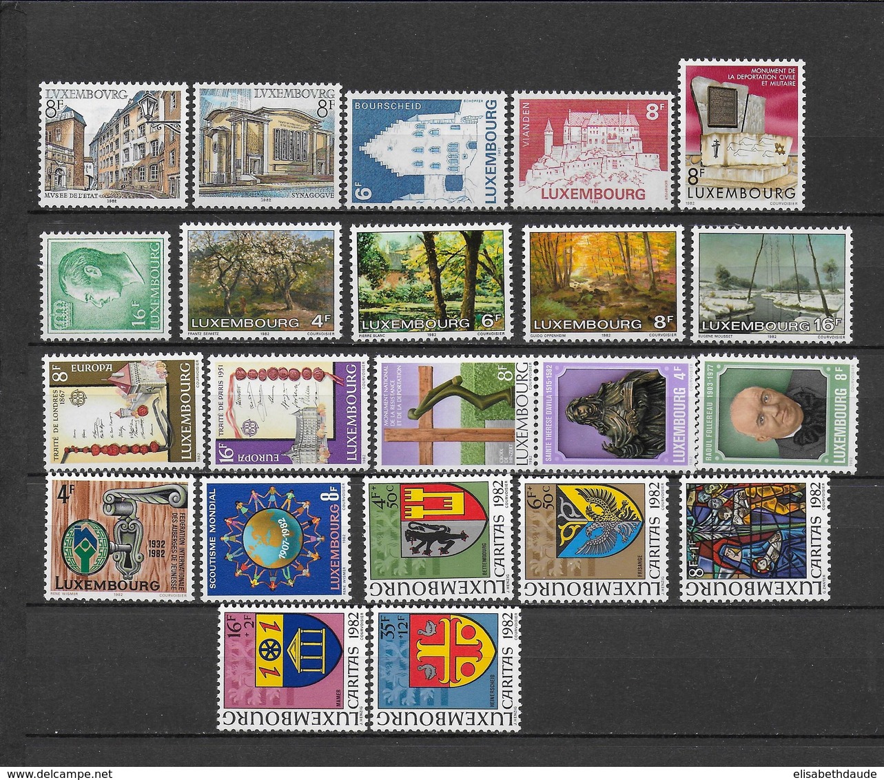 LUXEMBOURG - ANNEE COMPLETE 1982 ** MNH - - Volledige Jaargang