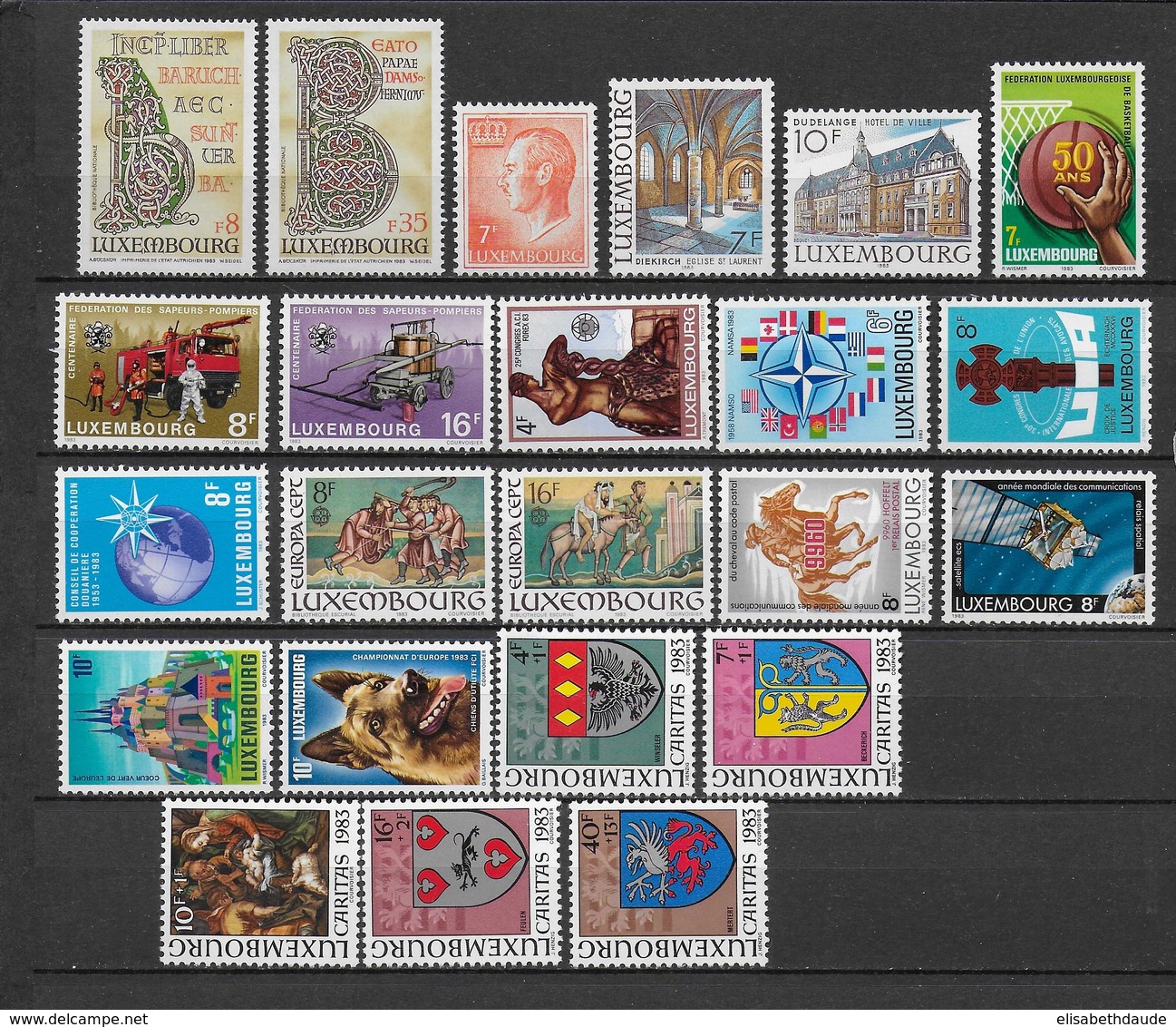 LUXEMBOURG - ANNEE COMPLETE 1983 ** MNH - - Annate Complete