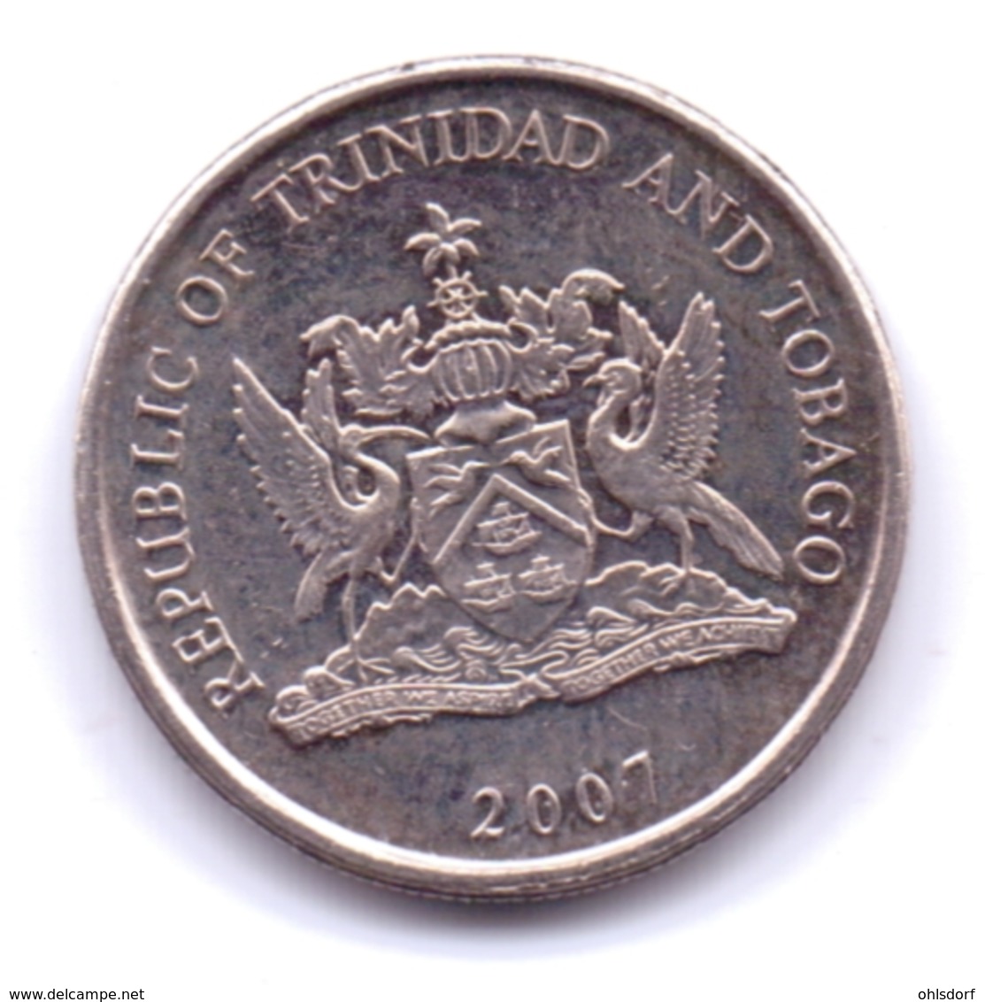 TRINIDAD & TOBAGO 2007: 25 Cents, KM 32 - Trinidad & Tobago