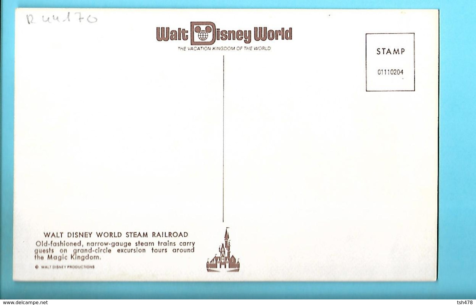 ETAT-UNIS----Walt Disney World--steam Railroad---( Trains )--voir 2 Scans - Disneyworld