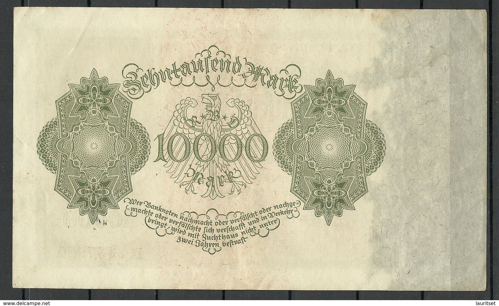 Germany Deutschland 1922 = 10 000 Mark Bank Note Serie K - 10000 Mark
