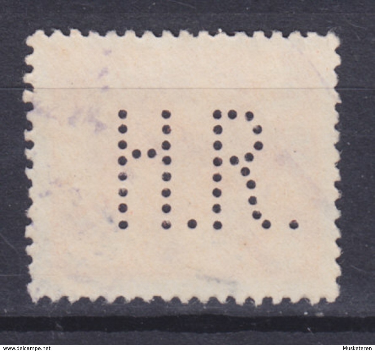 Denmark Perfin Perforé Lochung (H61) 'H.R.' Herman Raffel A/S, København (2 Scans) - Variedades Y Curiosidades