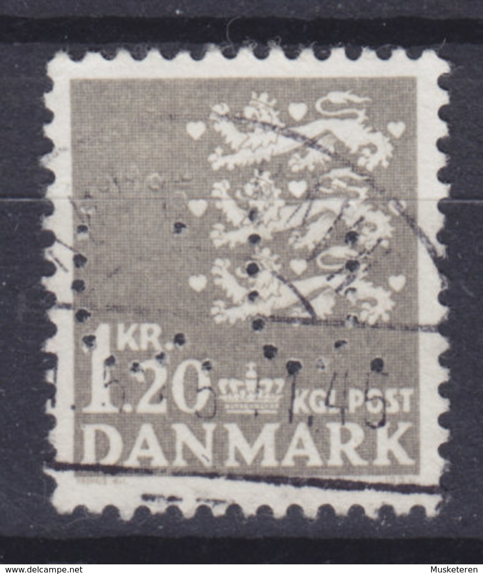 Denmark Perfin Perforé Lochung (C51) 'C.O.' A/S C. Olesen, København (Manufaktur) (2 Scans) - Abarten Und Kuriositäten