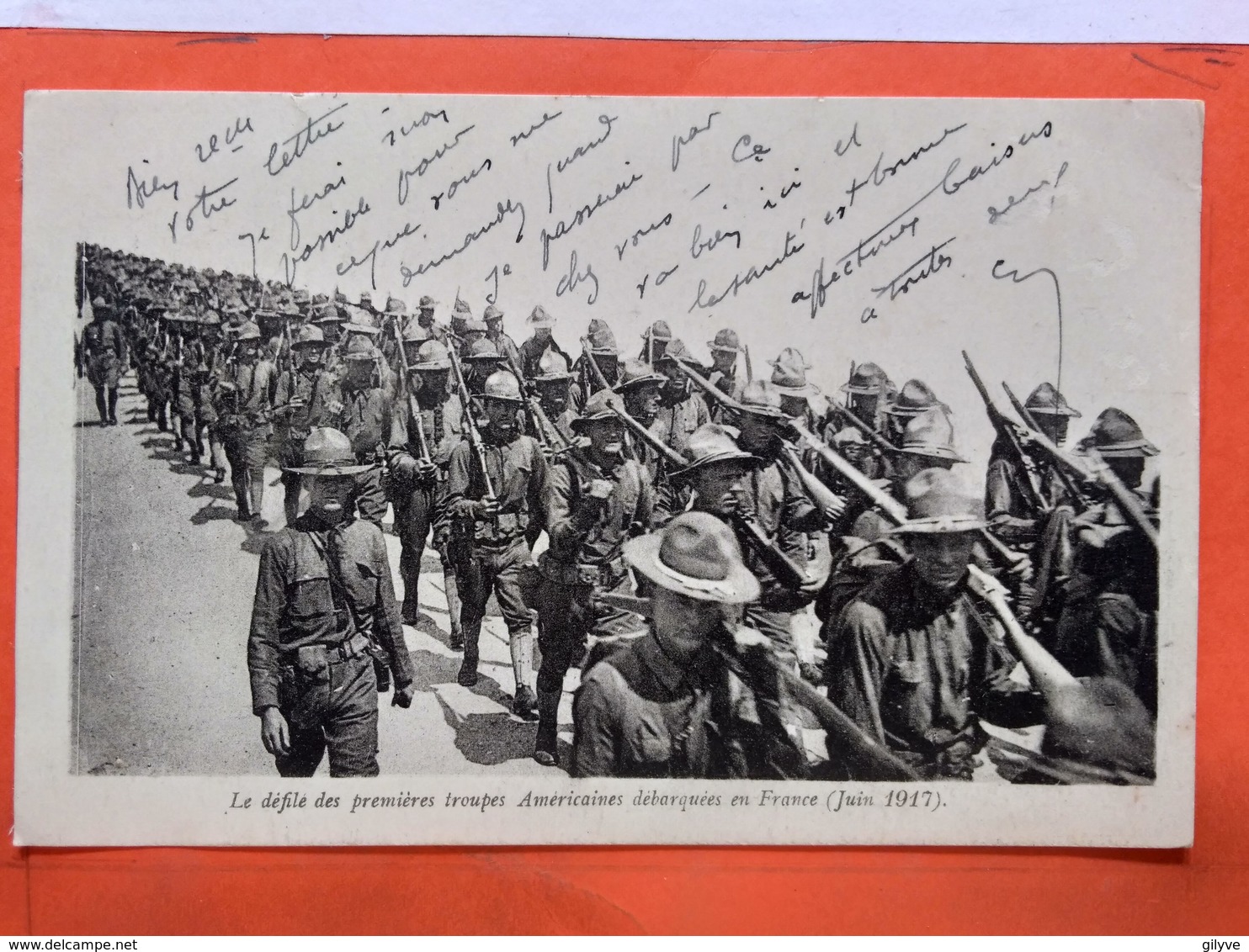 CPA.Militaire. Le Défilé Des Premières Troupes Américaines Débarquées En France.Juin 1917. (D.309) - Reggimenti