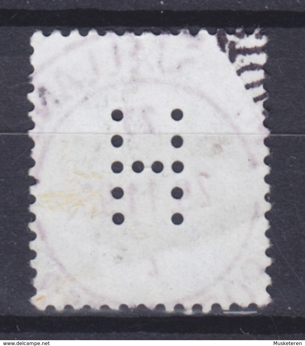 Denmark Perfin Perforé Lochung (H03) 'H' Hjemmeværnet (National Guard) Deluxe Cancel 1996 (Cz. Slania) !! - Variétés Et Curiosités