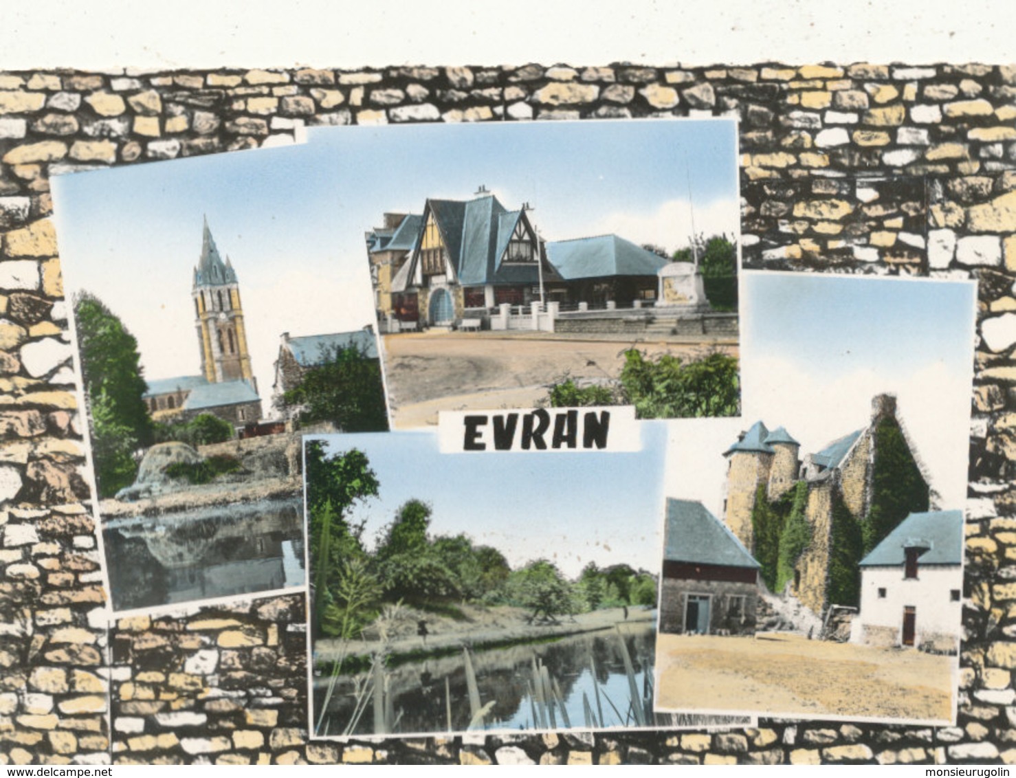 22 ))  EVRAN   Multivues   Cpsm Grand Format 1.4.2.8 Edit Du Moulin - Evran