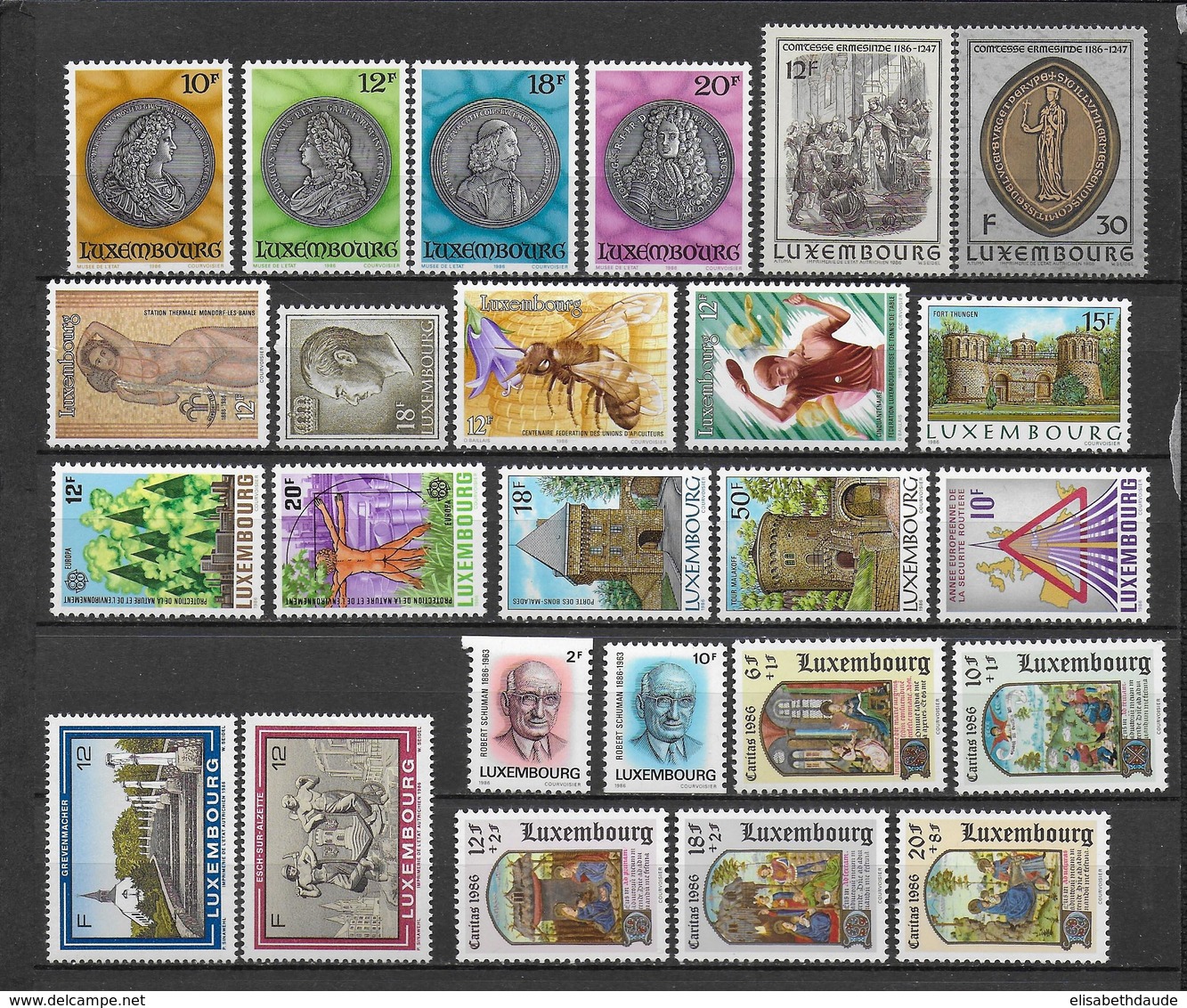 LUXEMBOURG - ANNEE COMPLETE 1986 ** MNH - - Annate Complete