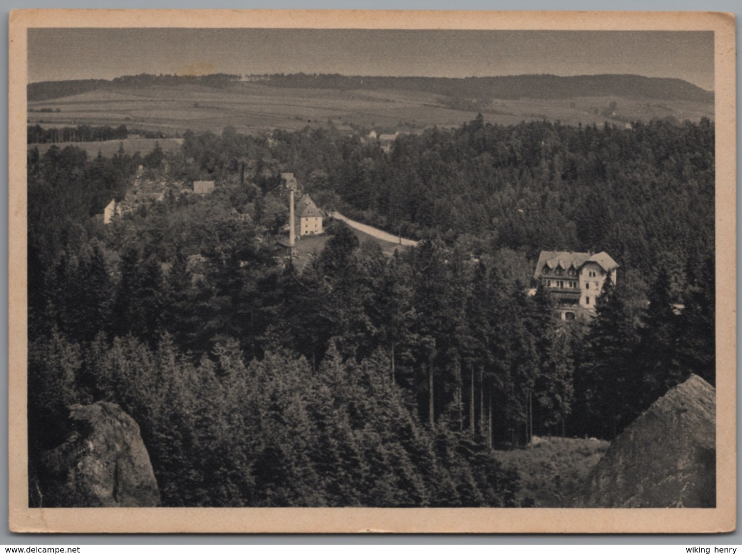 Bad Gottleuba Berggießhübel Langenhennersdorf - S/w Gaststätte Waldburg - Bad Gottleuba-Berggiesshuebel