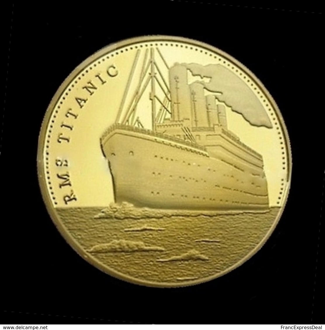 1 Pièce Plaquée OR ( GOLD Plated Coin ) - Navire Le Titanic ( Ref 1A ) - Other & Unclassified
