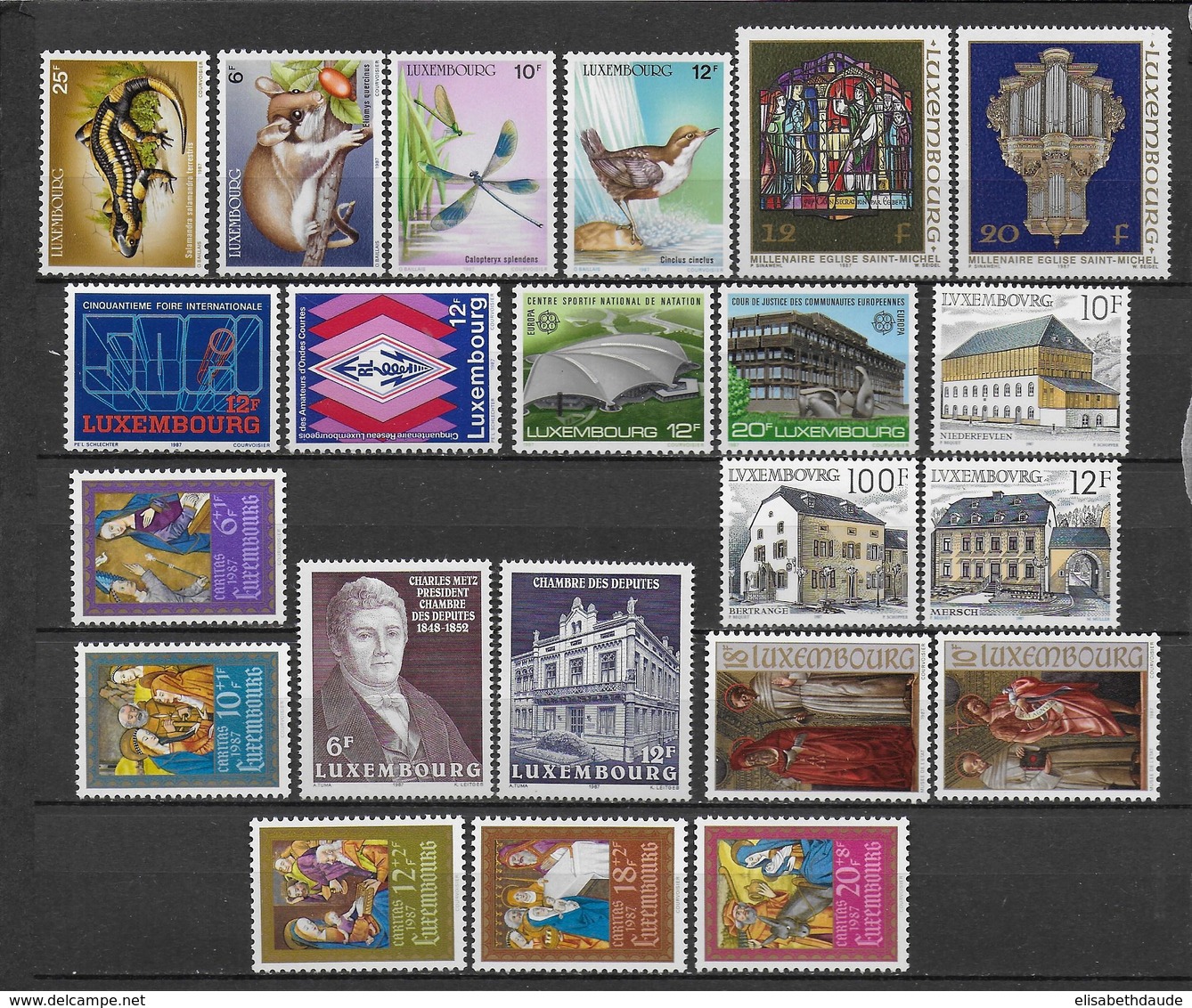 LUXEMBOURG - ANNEE COMPLETE 1987 ** MNH - - Volledige Jaargang