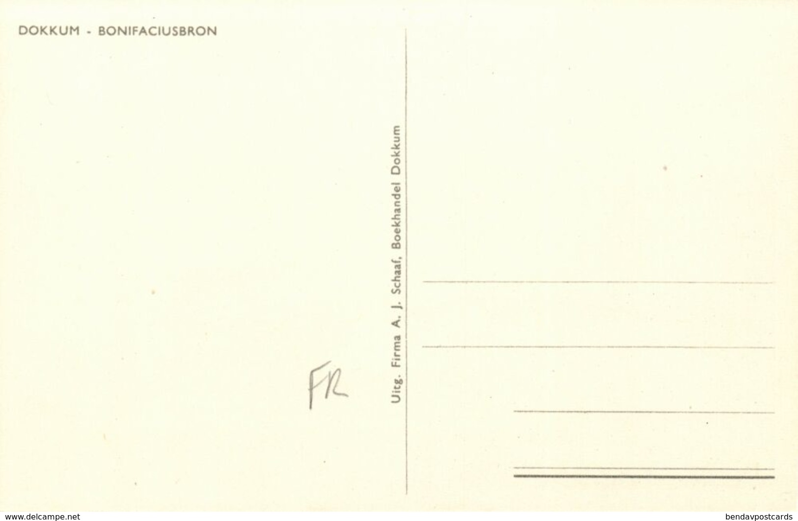 Nederland, DOKKUM, Bonifaciusbron (1960s) Ansichtkaart - Dokkum