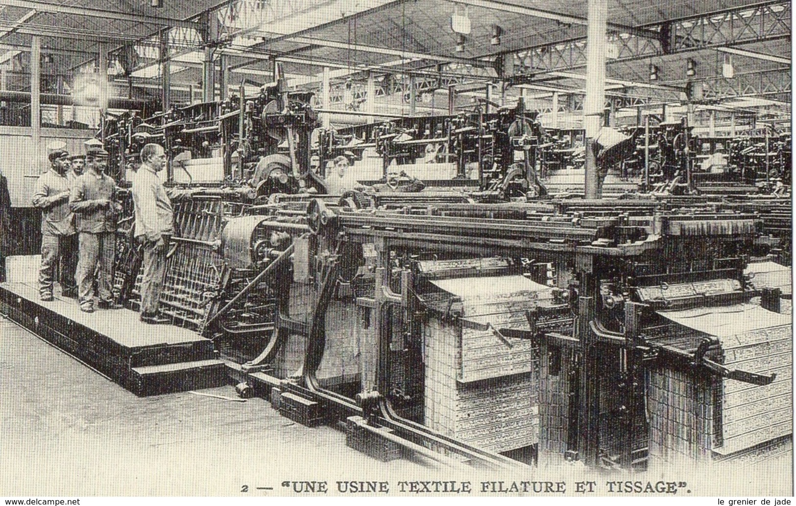 PICARDIE Une Usine Textile Filature Et Tissage   METIERS (Cartes D'autrefois) - Picardie