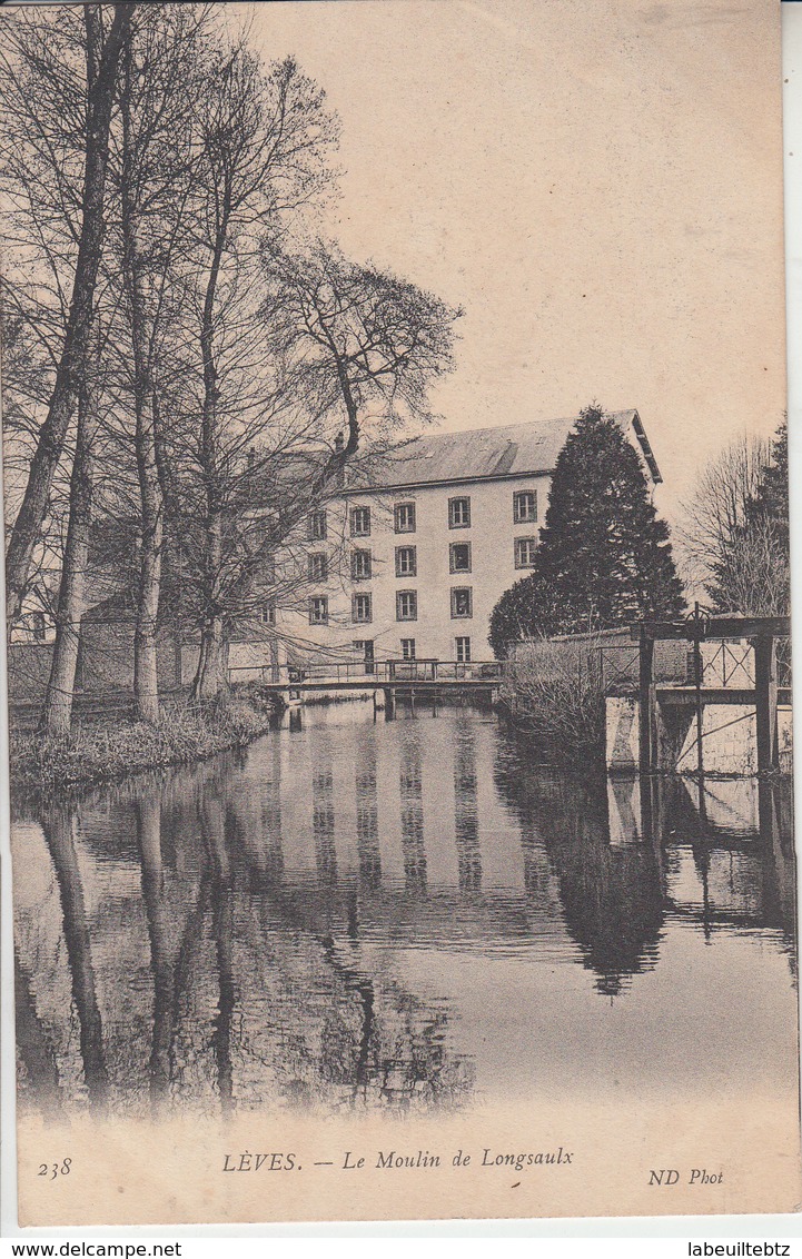 LEVES - 3 Cartes - Pont Du Bourg Neuf - Moulin De Longsaulx -Eglise  PRIX FIXE - Lèves