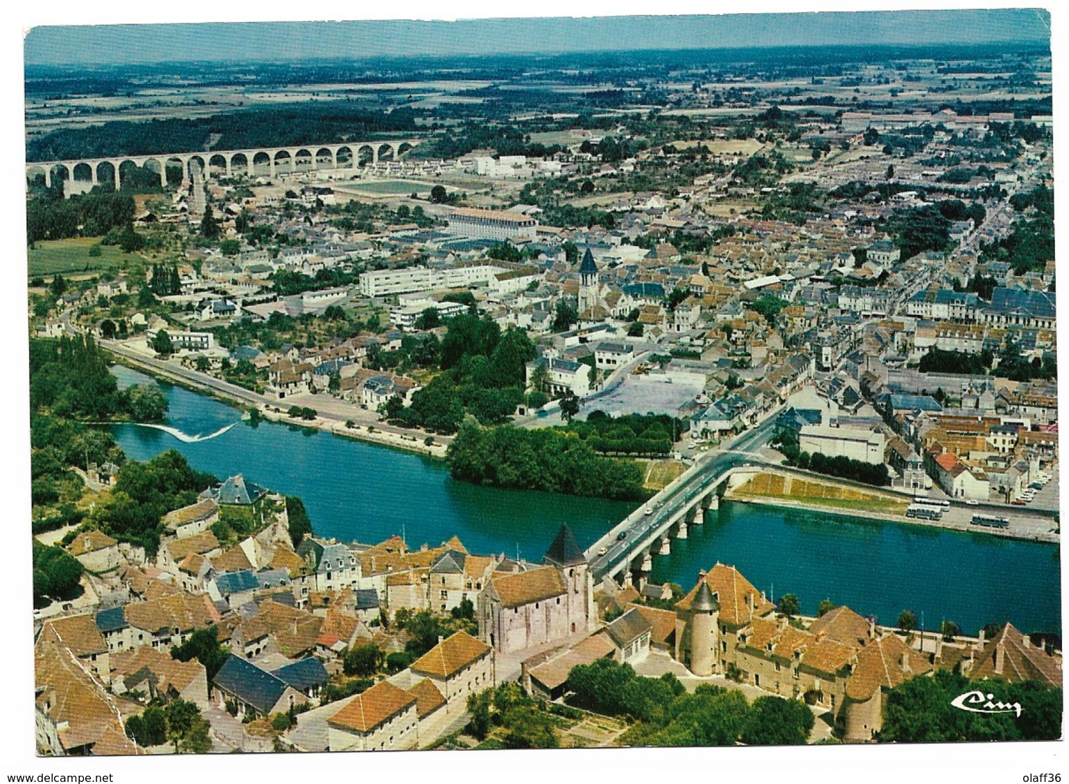 CPSM  INDRE 36  LE BLANC  Vue Aérienne - Le Blanc