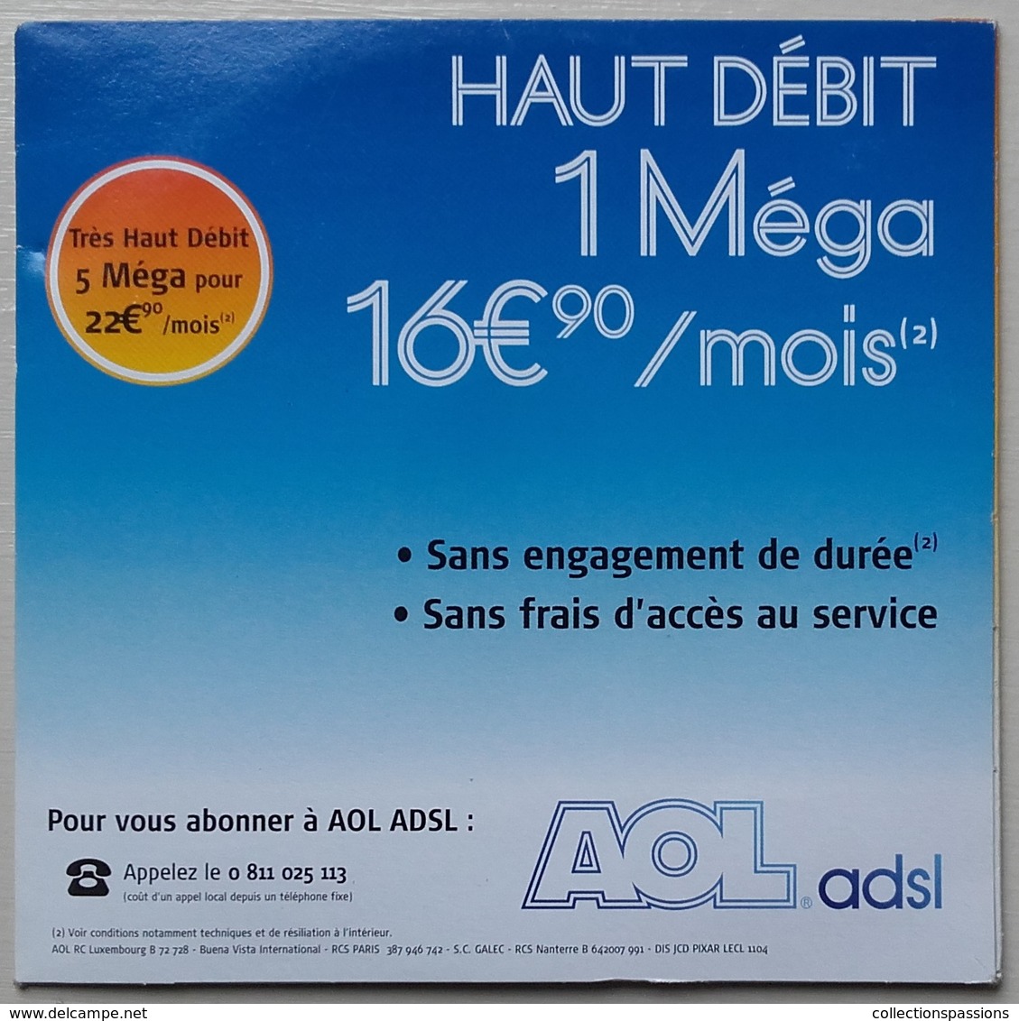 - Pochette CD ROM De Connexion Internet - AOL - Les Indestructibles - - Connection Kits