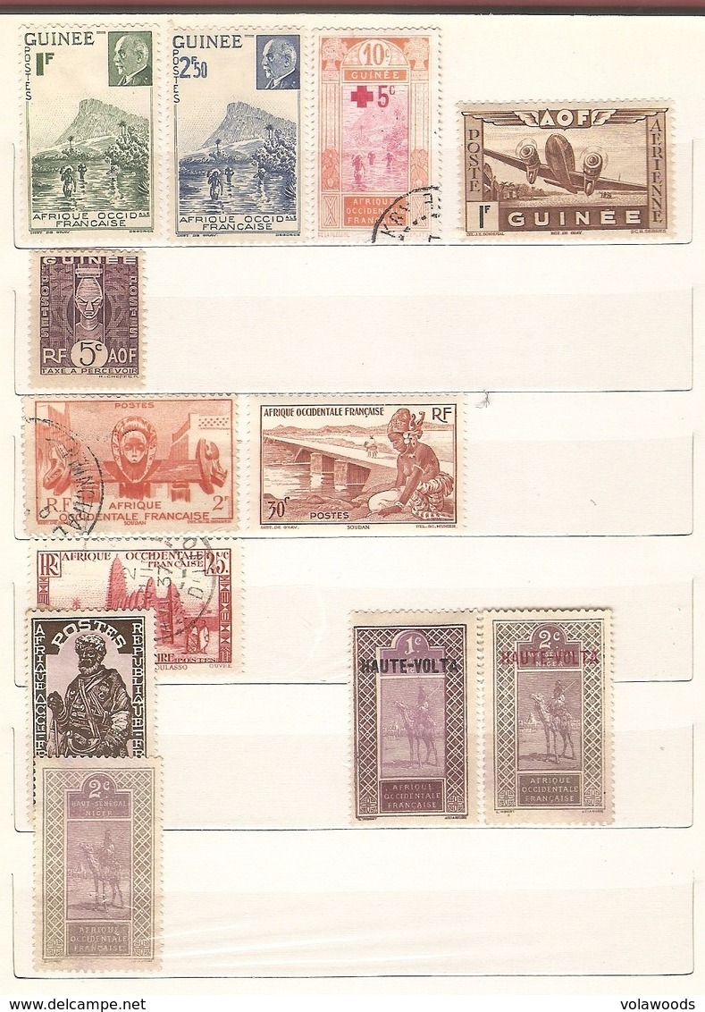 Colonie Francesi - lotto di 335 francobolli usati e nuovi tutti diversi anche in serie complete - senza album!!!!
