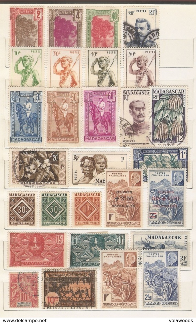 Colonie Francesi - lotto di 335 francobolli usati e nuovi tutti diversi anche in serie complete - senza album!!!!