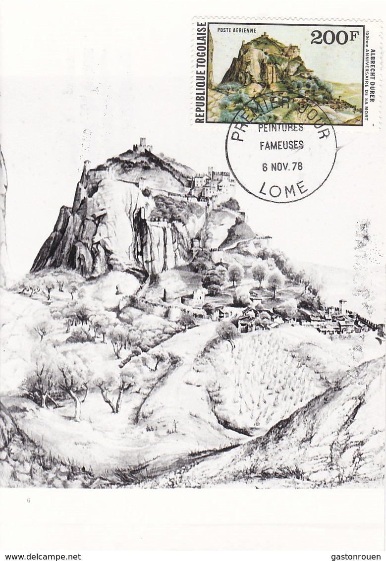 Carte Maximum  Peinture Togo 1978 Dürer - Togo (1960-...)