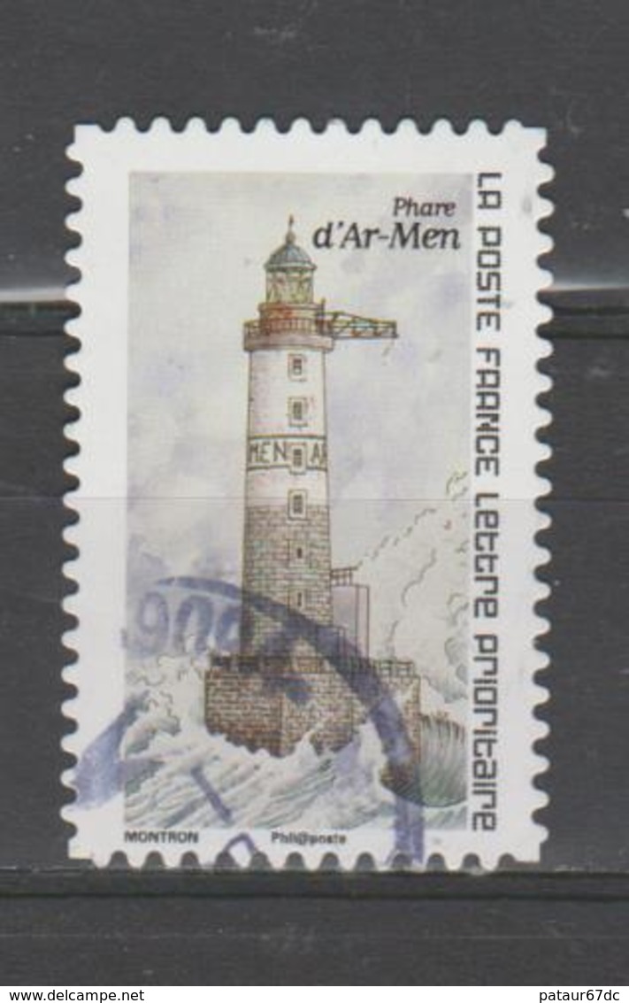 FRANCE / 2019 / Y&T N° AA 1757 : "1ère Série Repères De Nos Côtes"  (Phare D'Ar Men) - Choisi - Cachet Rond - Andere & Zonder Classificatie