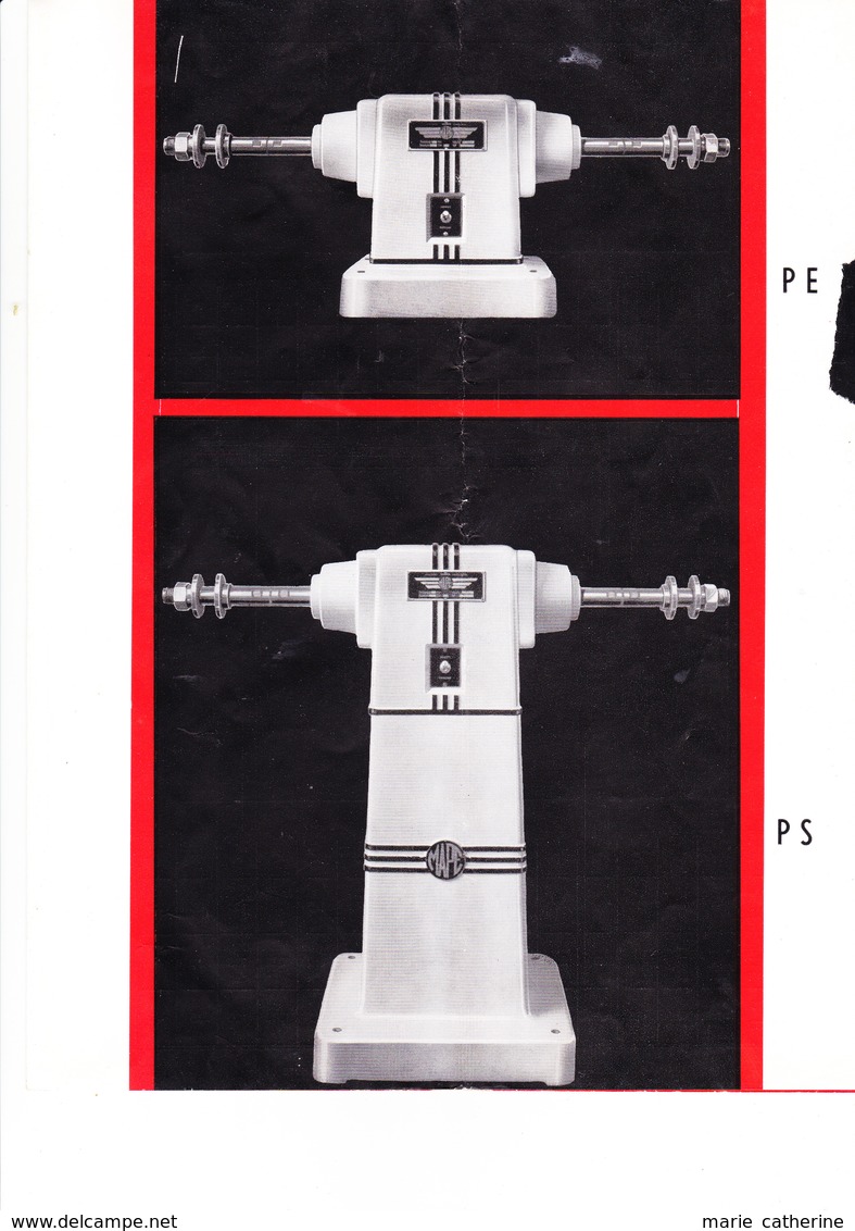 MACHINES DE PRECISION ET ELECTRIQUES MAPE GRENOBLE  Machines à Polir Sur Socle - Pubblicitari