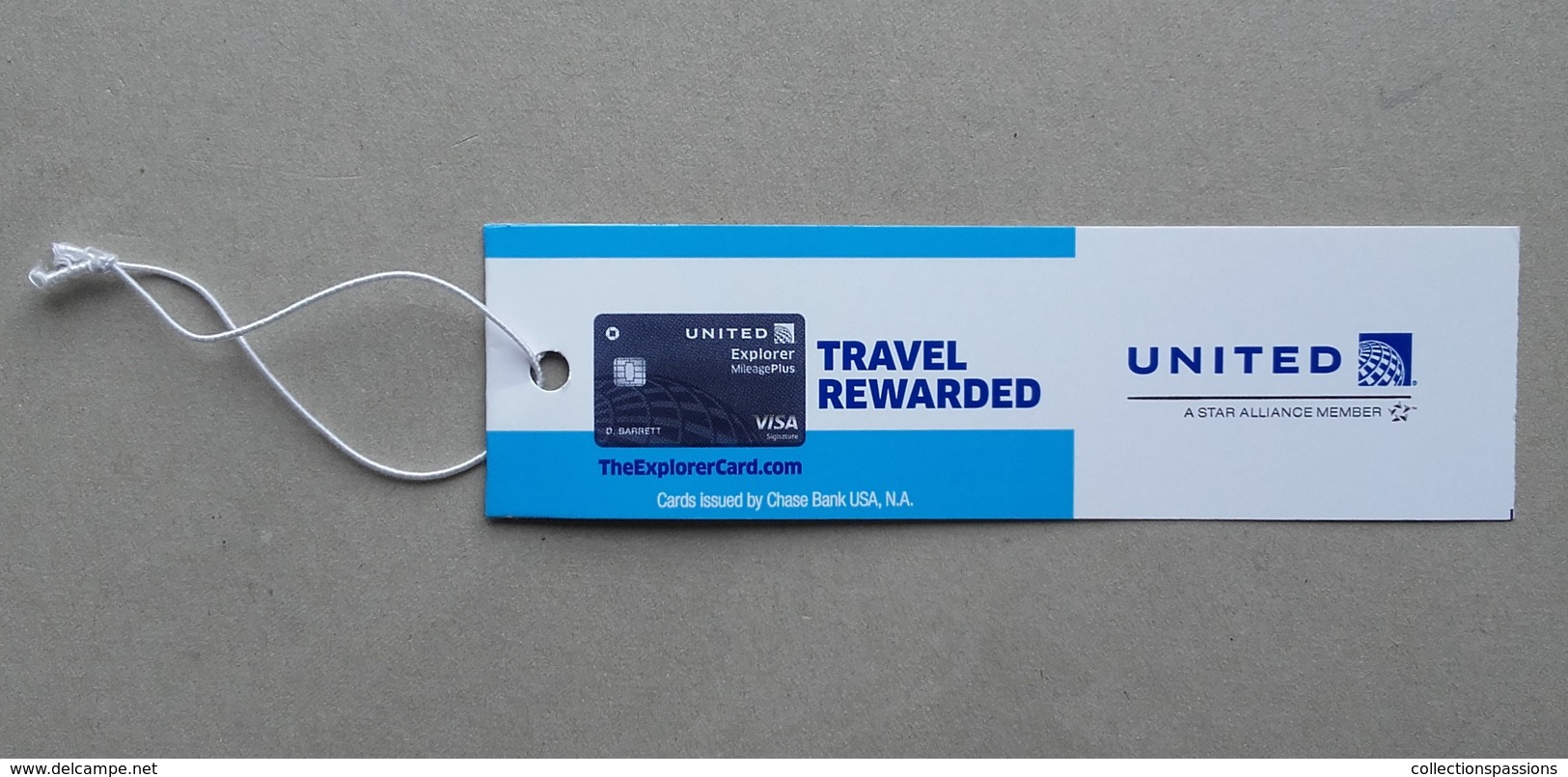 - Etiquette à Bagages - UNITED - - Baggage Labels & Tags