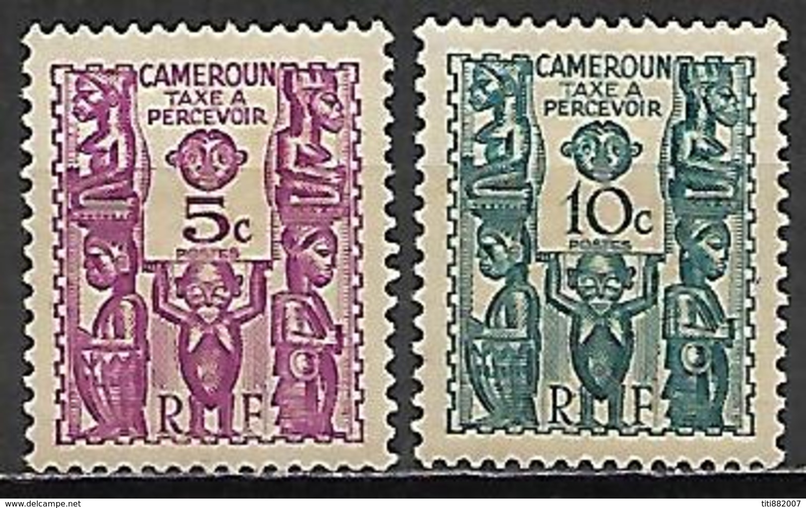 CAMEROUN   -   Taxe  -   1939.  Y&T N° 14 / 15 * . - Autres & Non Classés