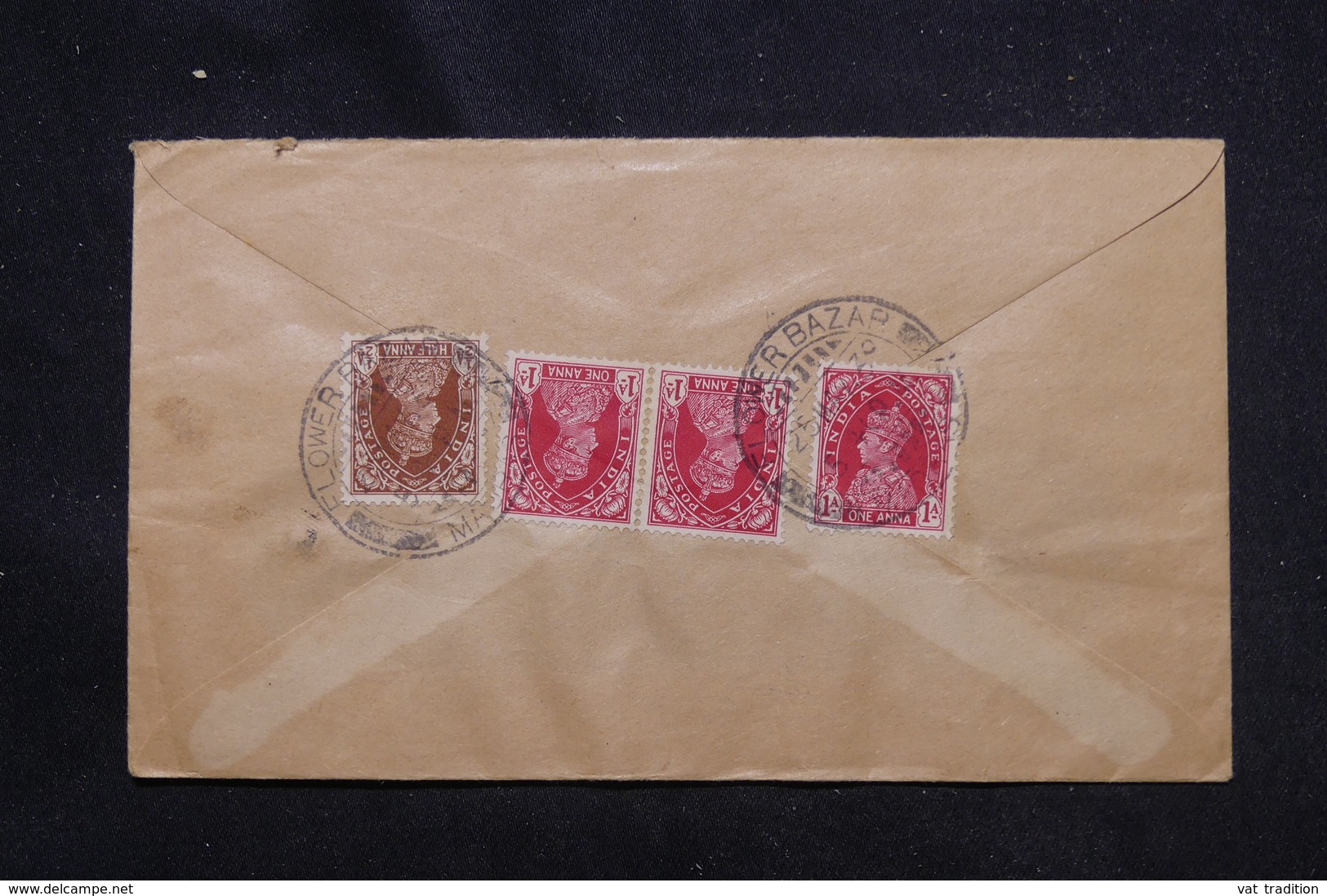 INDE - Enveloppe Commerciale De Madras En 1939, Affranchissement Plaisant Au Verso - L 59944 - 1936-47 Koning George VI