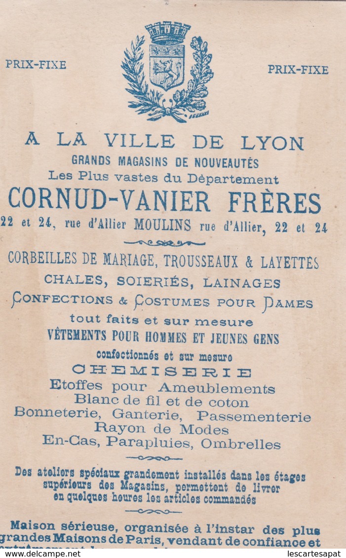 CHROMO GRANDS MAGASINS CORNUD VANIER - A La Ville De Lyon - Père Noël Enfants Font Une Ronde (lot Pat 109/1) - Otros & Sin Clasificación