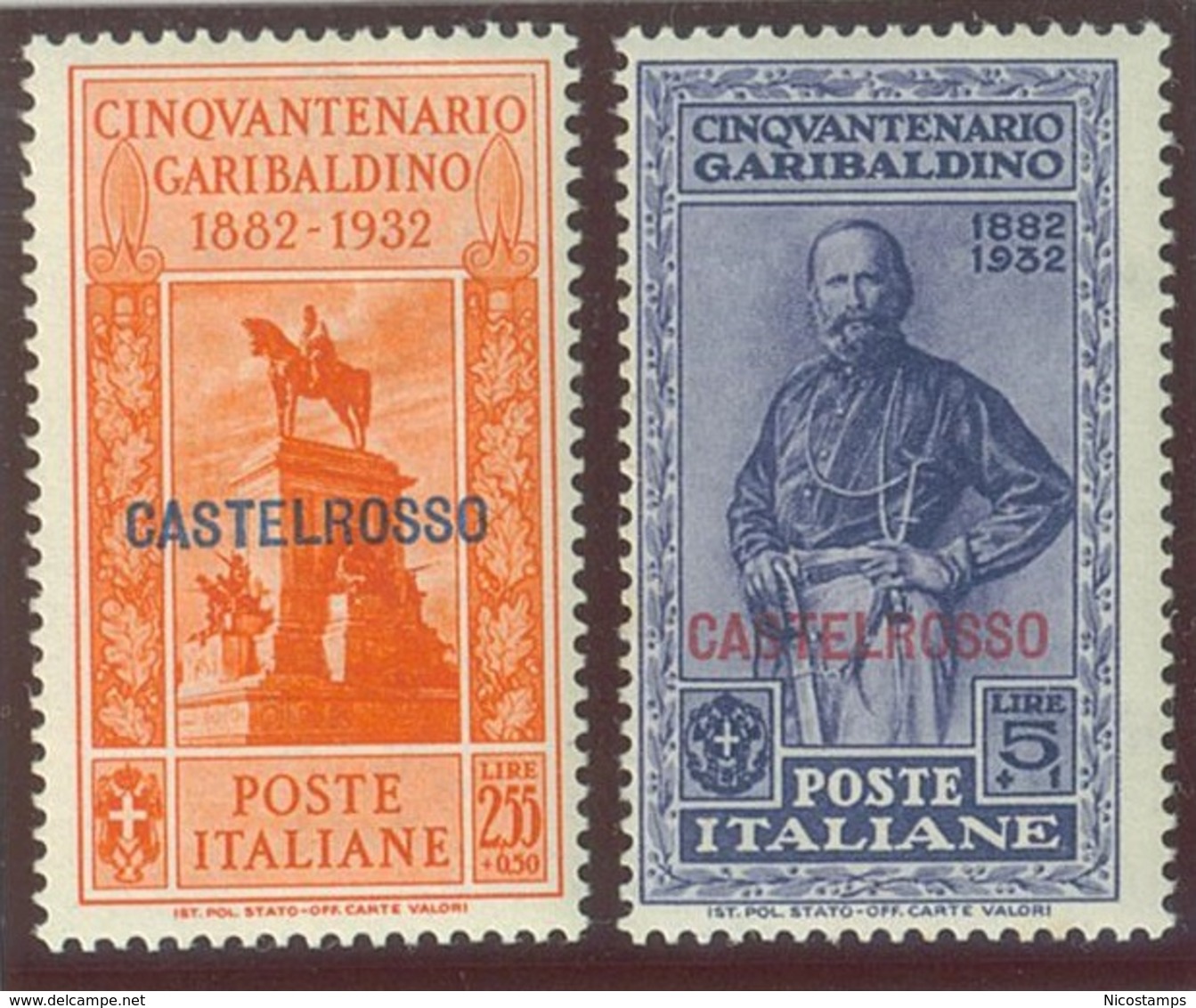 ITALIA COLONIE CASTELROSSO  SASS. 30 - 39 NUOVI - Castelrosso