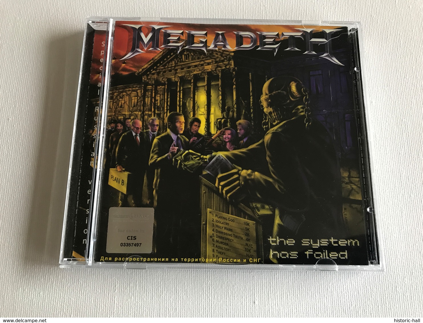 MEGADETH The System Has Failed CD RUSSIE - Hard Rock En Metal
