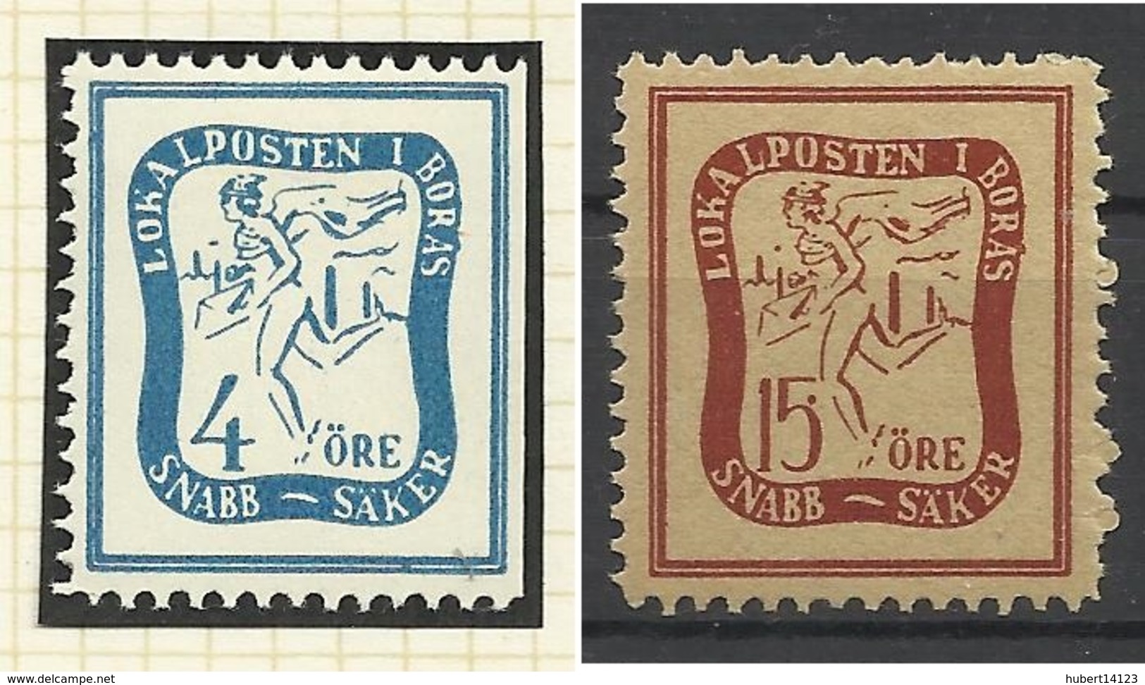 SUEDE SWENDEN BORAS STADSPOST - Local Post Stamps