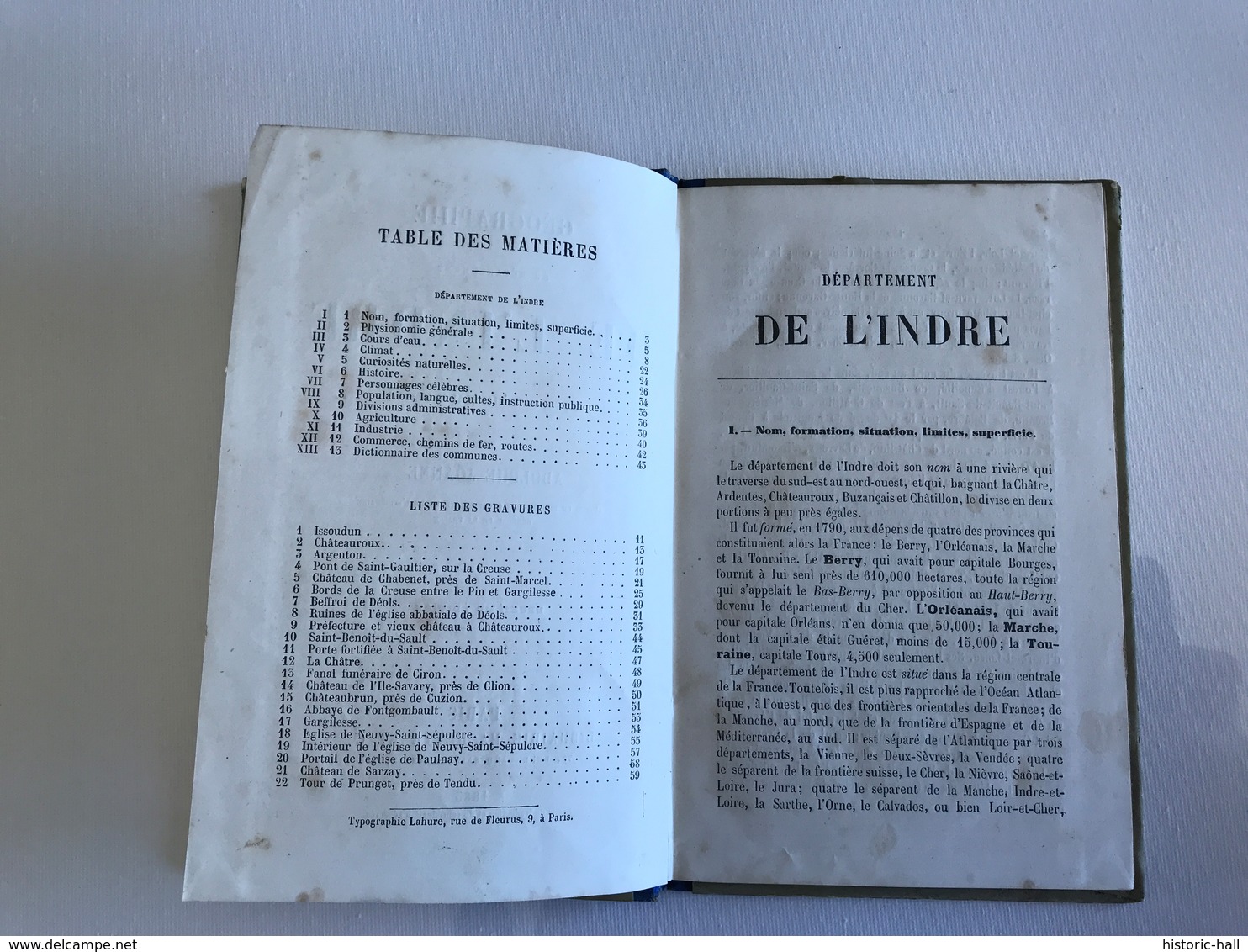 Geographie De L’INDRE - 1885 - Adolphe Joannes - Geografía