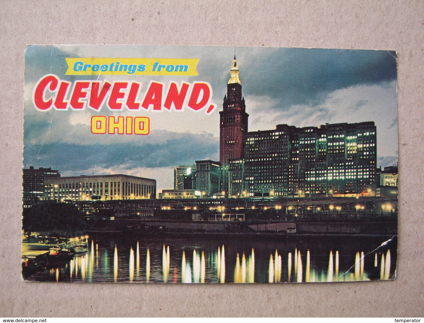 U.S.A. / Ohio - Night View Of The Cleveland Skyline ( 1961 ) - Cleveland